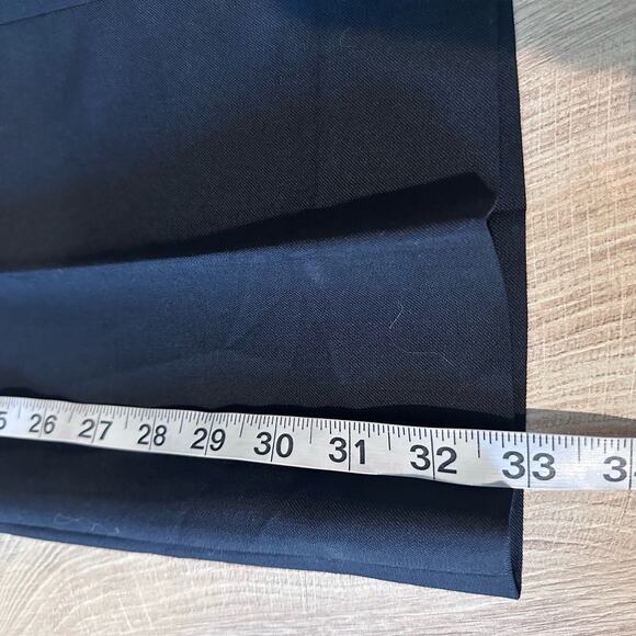 NWT Banana Republic SHORT Siena Straight Italian Wool Pant black 6 - Picture 11 of 11